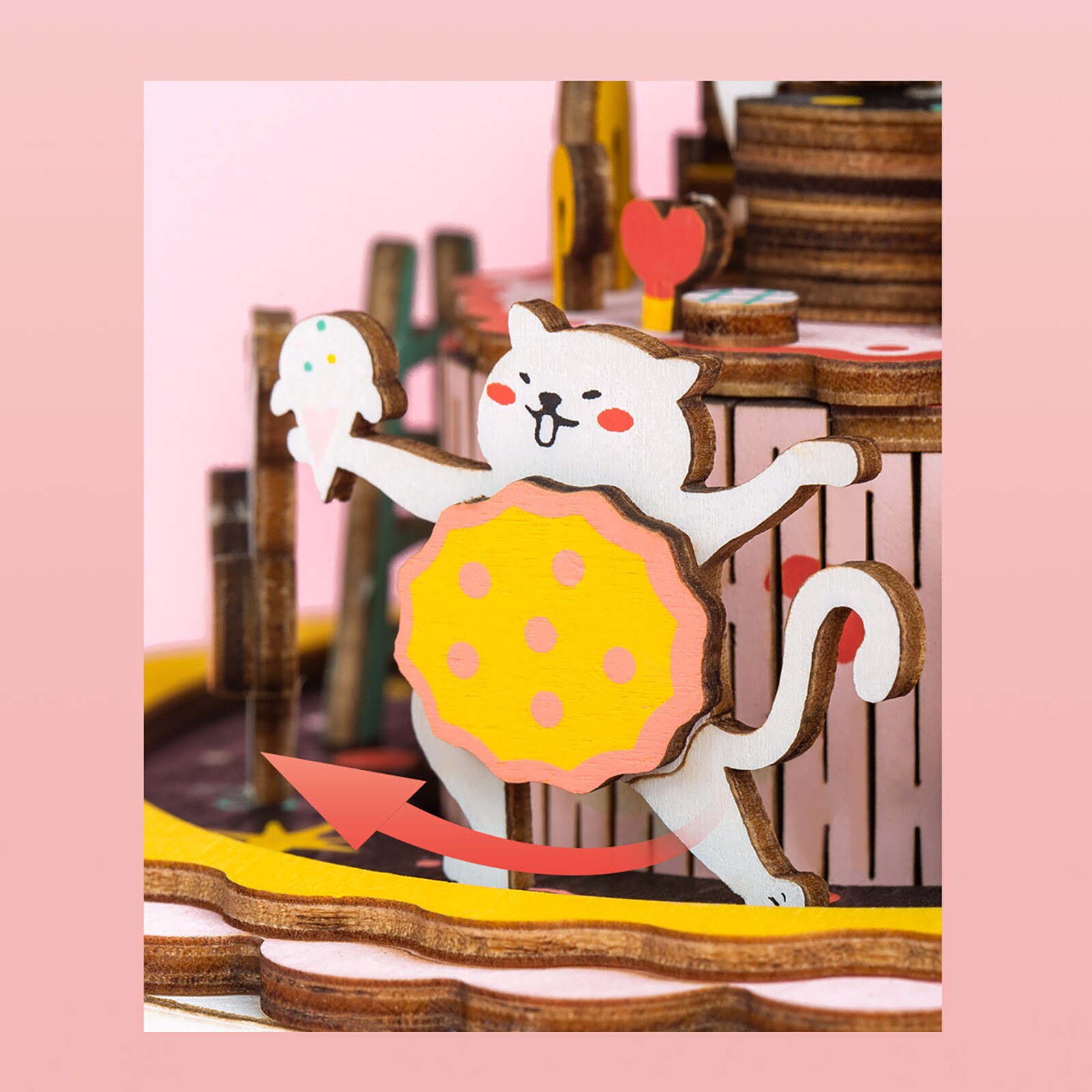 Wood Diy Assembled Music Box Handmade Stereo Combination Retro Music Box Kit Toy Birthdaty For Girl Carousel Box Home Decor