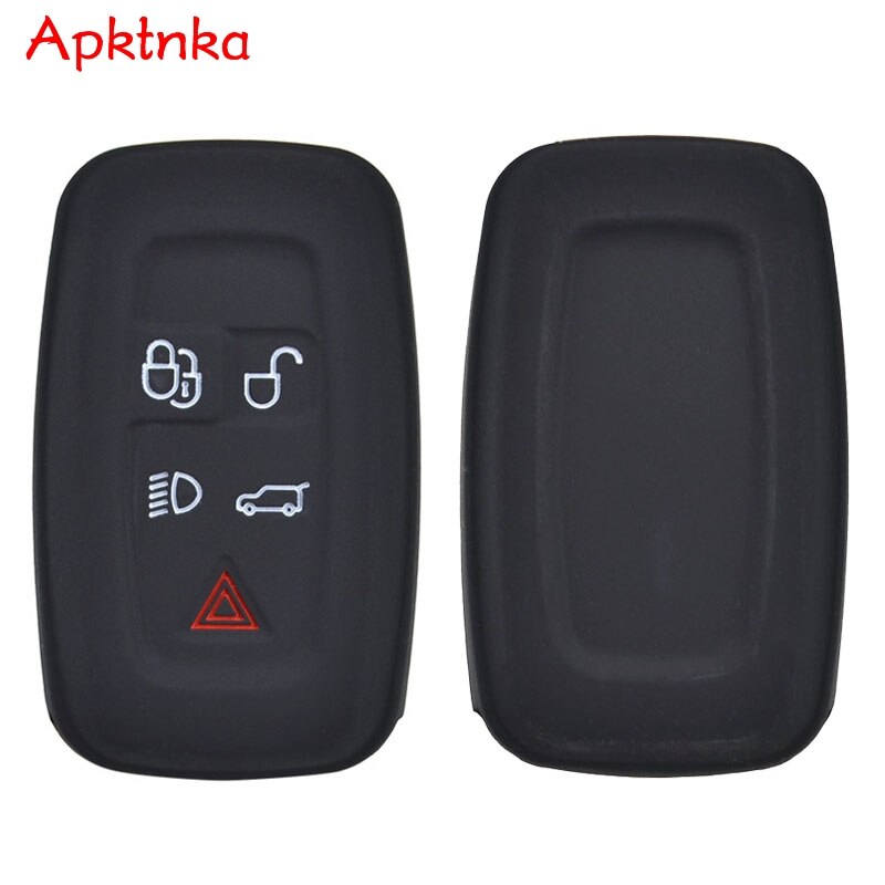 Apktnka Siliconen Autosleutel Case Voor Land Rover Discovery 4 Voor Range Rover Sport Vouge Cover Keyless Remote fob Shell