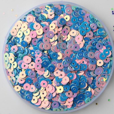 25g(1000 stuks ) 13 kleuren 4mm gouden briljante losse pailletten veelkleurige ronde pailletten diy accessoires glitter voor kleding: Blauw