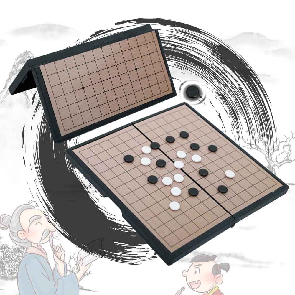 Student magnetisk gomoku go brettspill sammenleggbar bærbare foreldre barn leker slitesterk underholdning klassisk reise liten