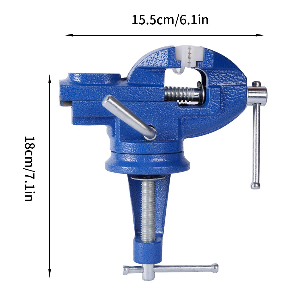 Tafel Bankschroef Klem Mini Universele Verstelbare 360 Graden Swivel Met Nylon Kaken Voor Thuis Craft Meşem Bank Tafel Bankschroef