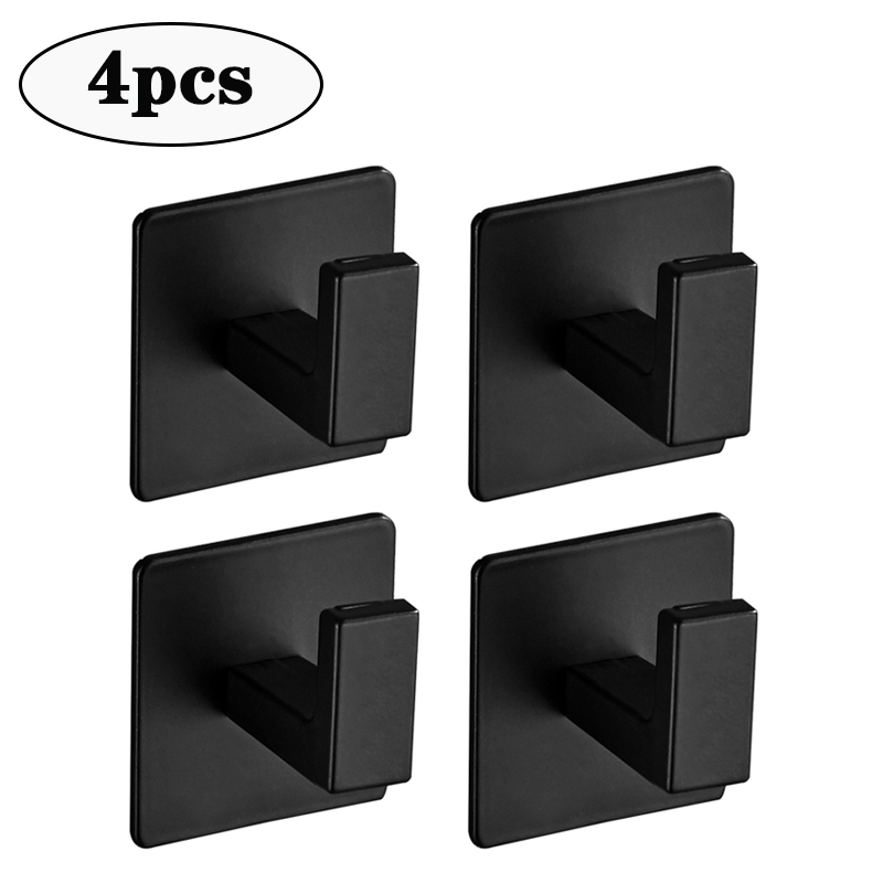 Ganchos de pared autoadhesivos fuertes, bolsa de llaves, bata de ducha, soporte colgante, perchero para ropa, toallero, gancho para cocina y baño, 1/6 Uds.: Amarillo claro