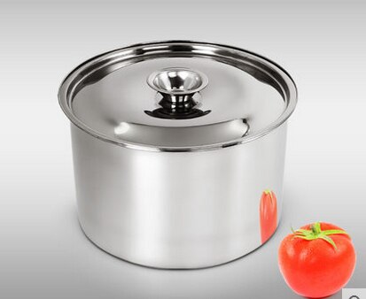 Verdikking Roestvrij Staal Saus Pot Smaak Stoofpot Met Cover Pot Melk Thee Zalfpotje: 12cm with lid