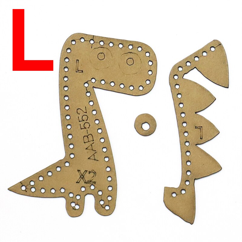 1Set DIY Kraft Paper Template Cute Small Things Keychain Pendant Leather Craft Pattern DIY Stencil Sewing Pattern 5-10cm: L