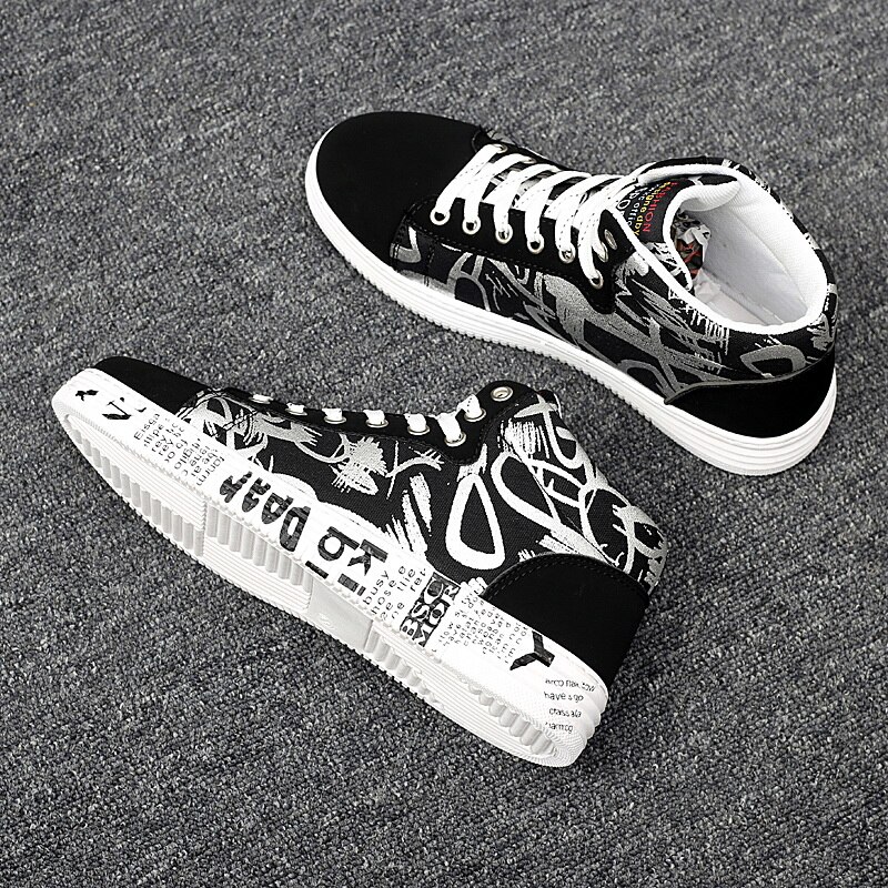 children's shoes hip hop men's shoes graffiti student casual shoes sneakers
