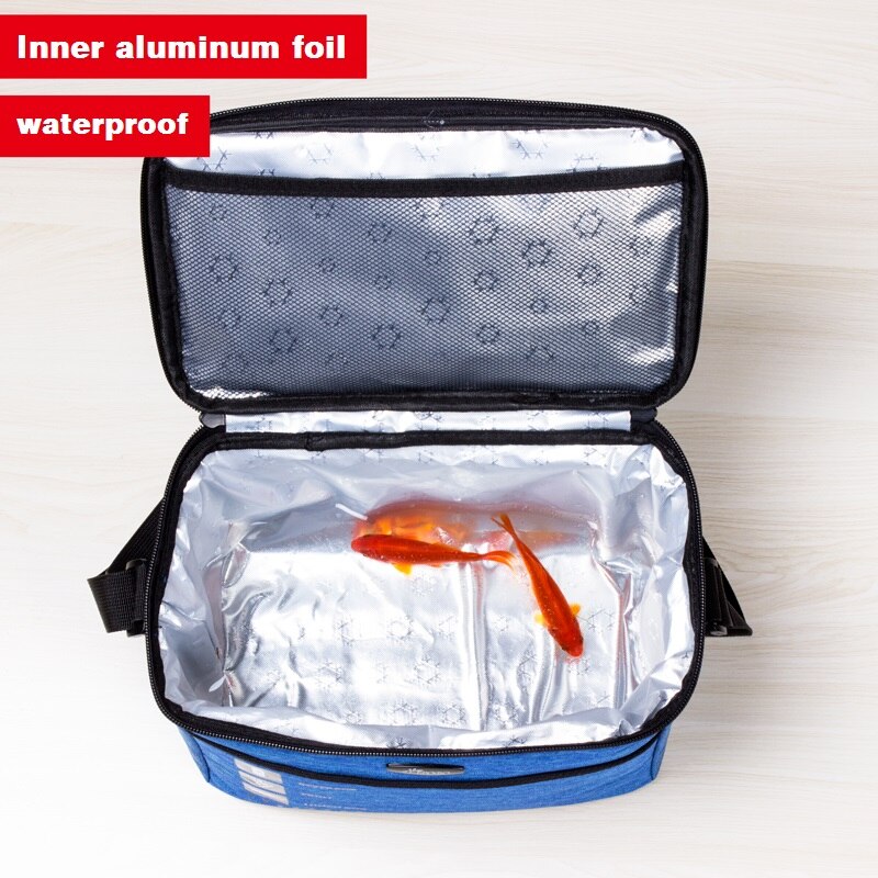 Waterproof Oxford Aluminum Foil Cooler Bag Camping Food Refrigerator Lunch Box Insulated Thermal Bags