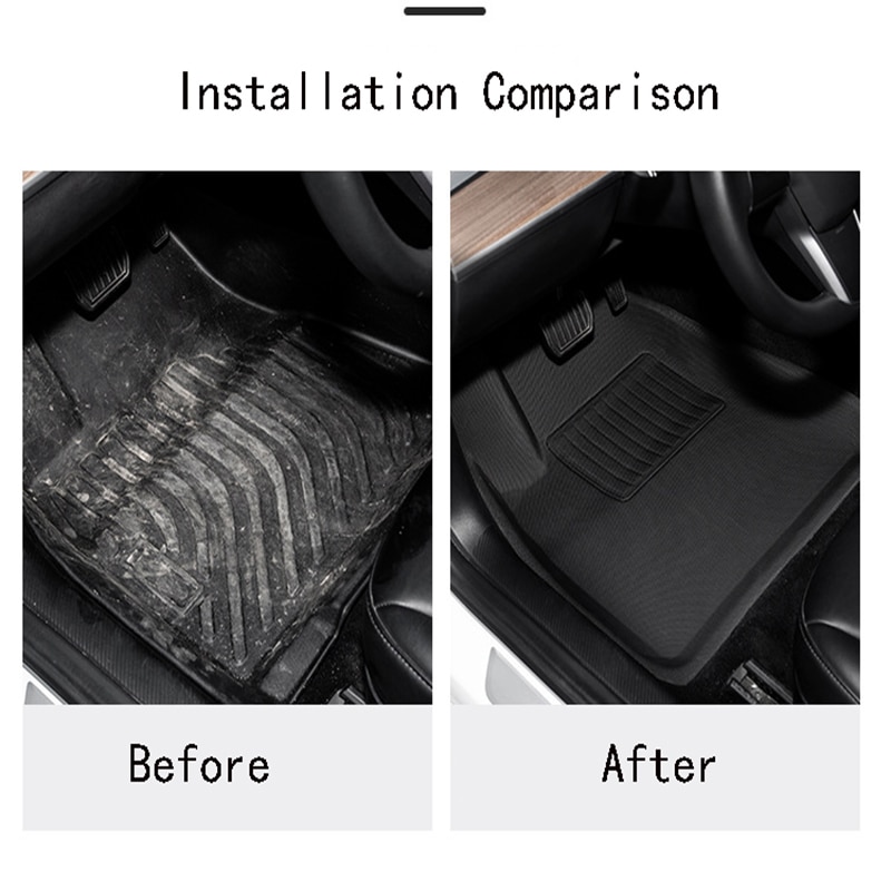 1 * Accessoires Speciale Volledig Omgeven Voet Pad Voor Tesla Model 3 Auto Waterdicht Antislip floor Mat Tpe Xpe Gemodificeerde