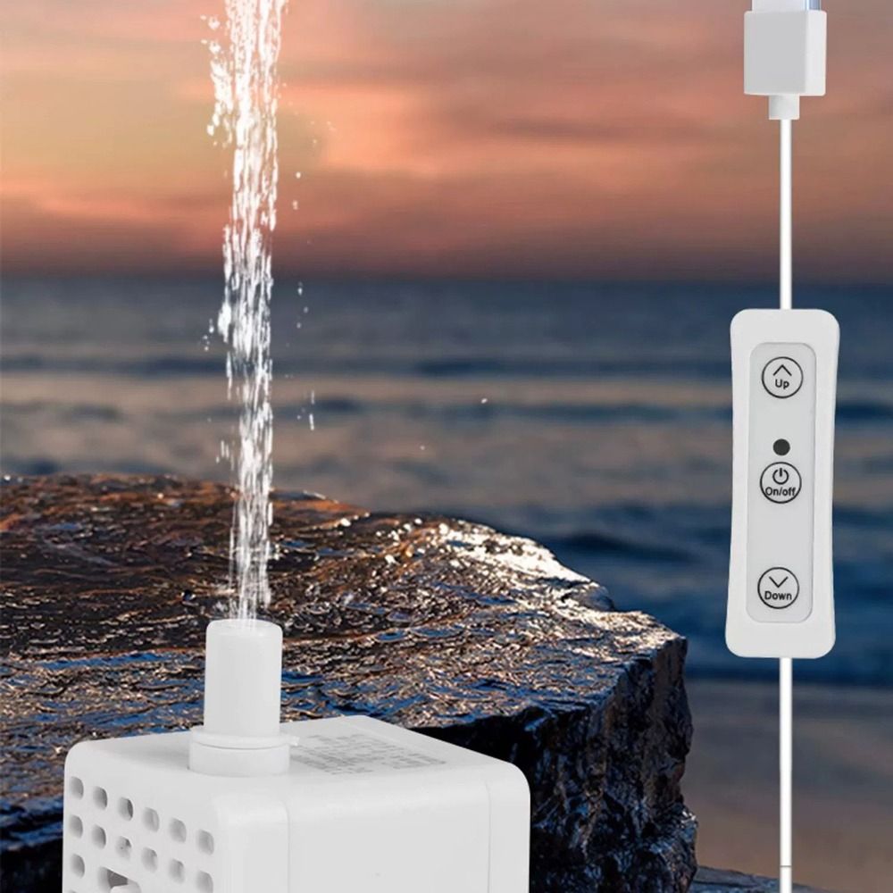 Lågtrycksakvarium usb dränkbar pump mini 3w mini dränkbar pump storflödesstötsäker cirkulerande filtreringspump