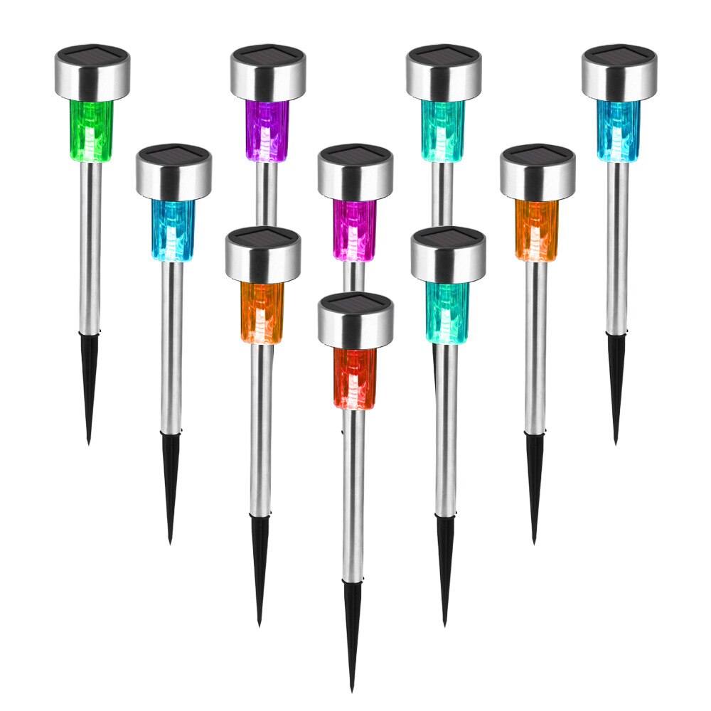 Solar lights outdoors LED lawn lamp waterproof stainless steel solar garden courtyard corridor lighting decorative lamp 1pcs