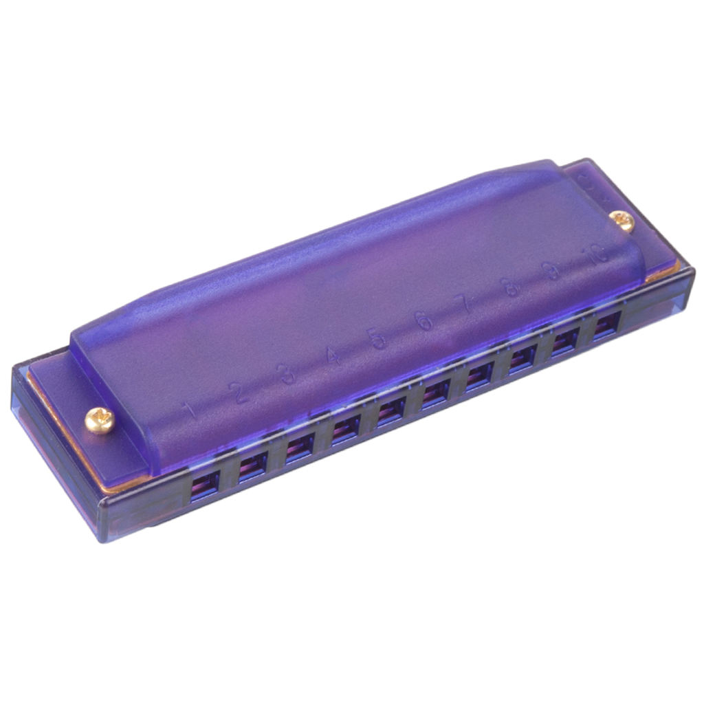 Blues Harmonica 10 Holes C Sleutel Beginner Harmonica Voor Kid En Adult Paars