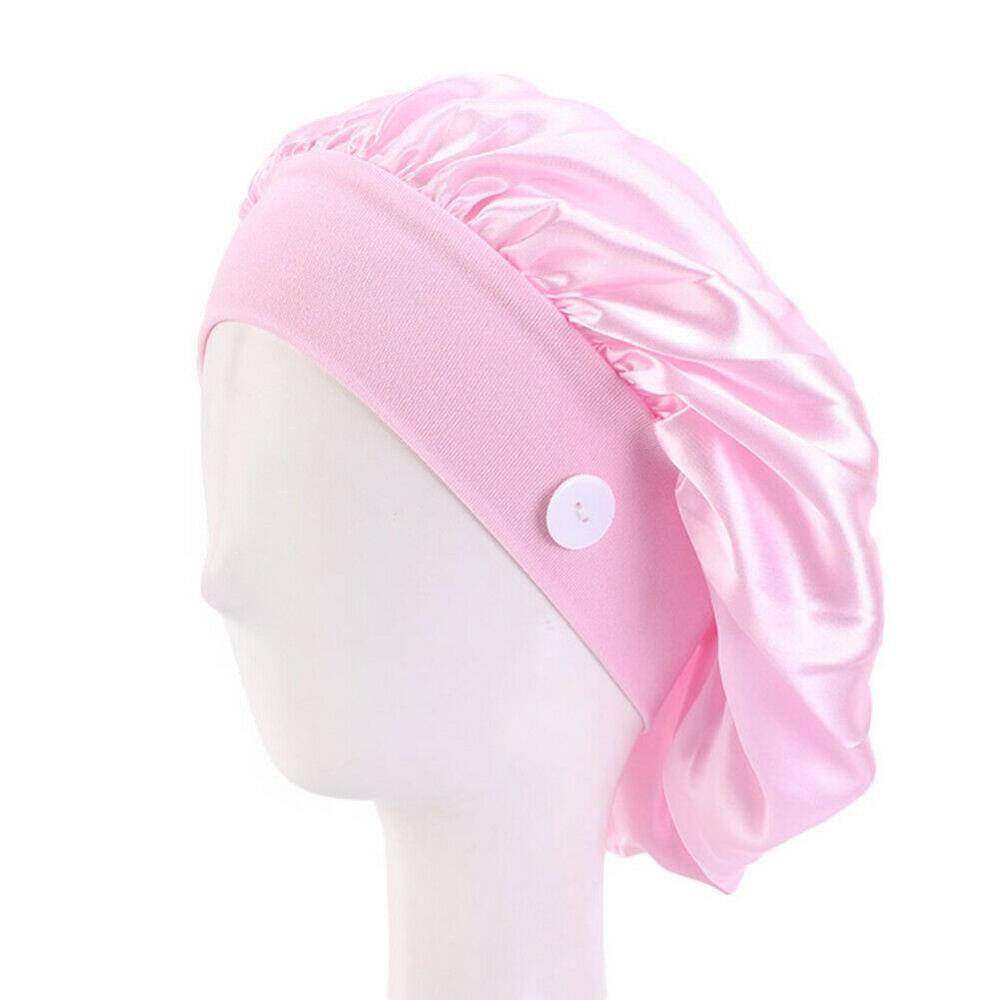 Surgicals Caps Scrub Bouffant Hoed Arts Verpleegkundige Chirurgen Cap Gestreepte Sanwood Ronde Cap Dames Mode Accessoires Beanie: L  Pink