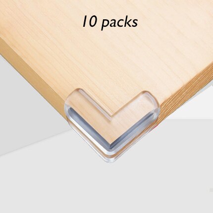 10Pcs Baby Veiligheid Siliconen Protector De Hoek Edge Protection Cover Kinderen Anticollision Edge Kind Corner Guards: Clear