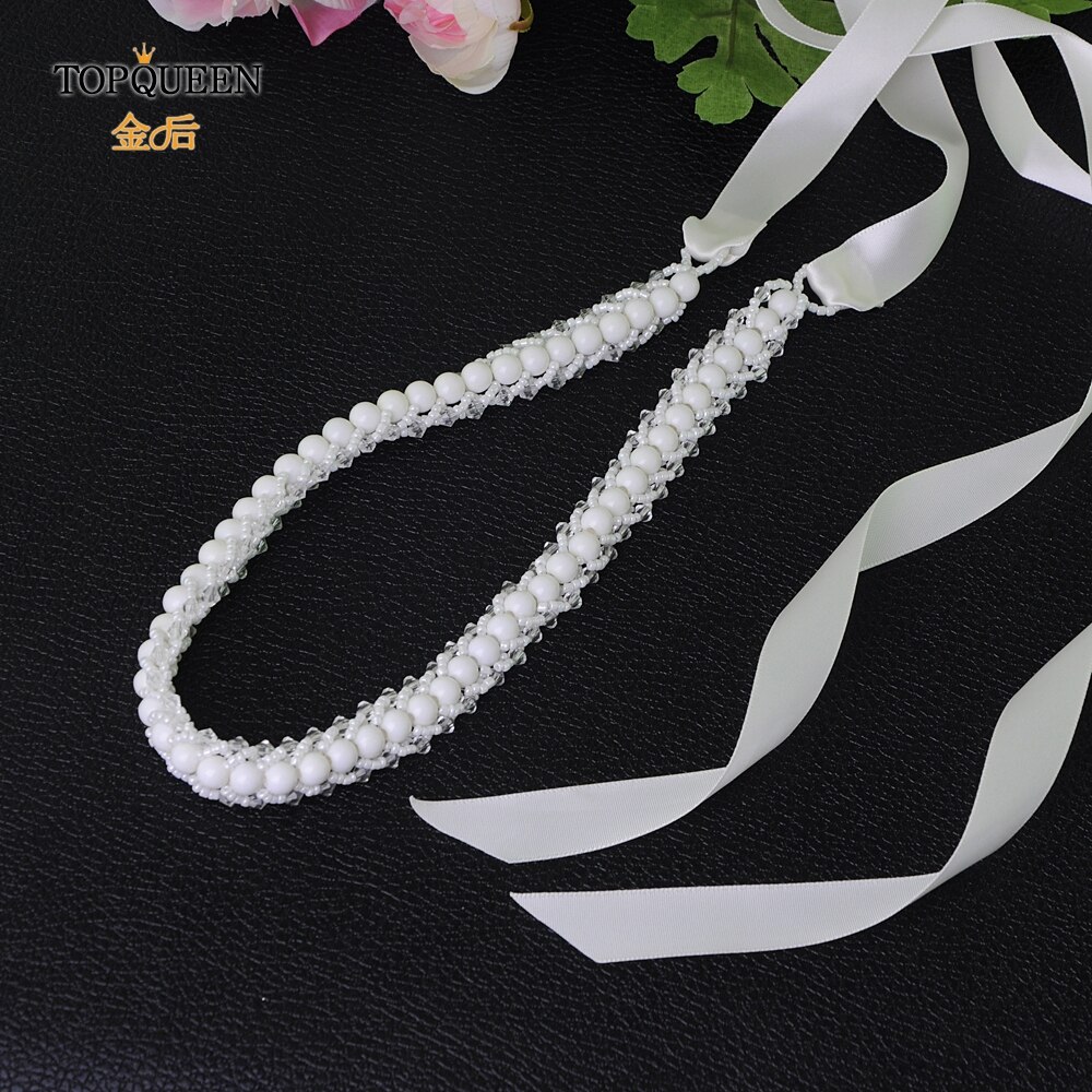 Topqueen S322 Kralen Riem Bruiloft Bruids Riem Bruiloft Parels Riem Bruiloft Accessoires Bruiloft Vrouwen Sash Populaire Bridal Sash