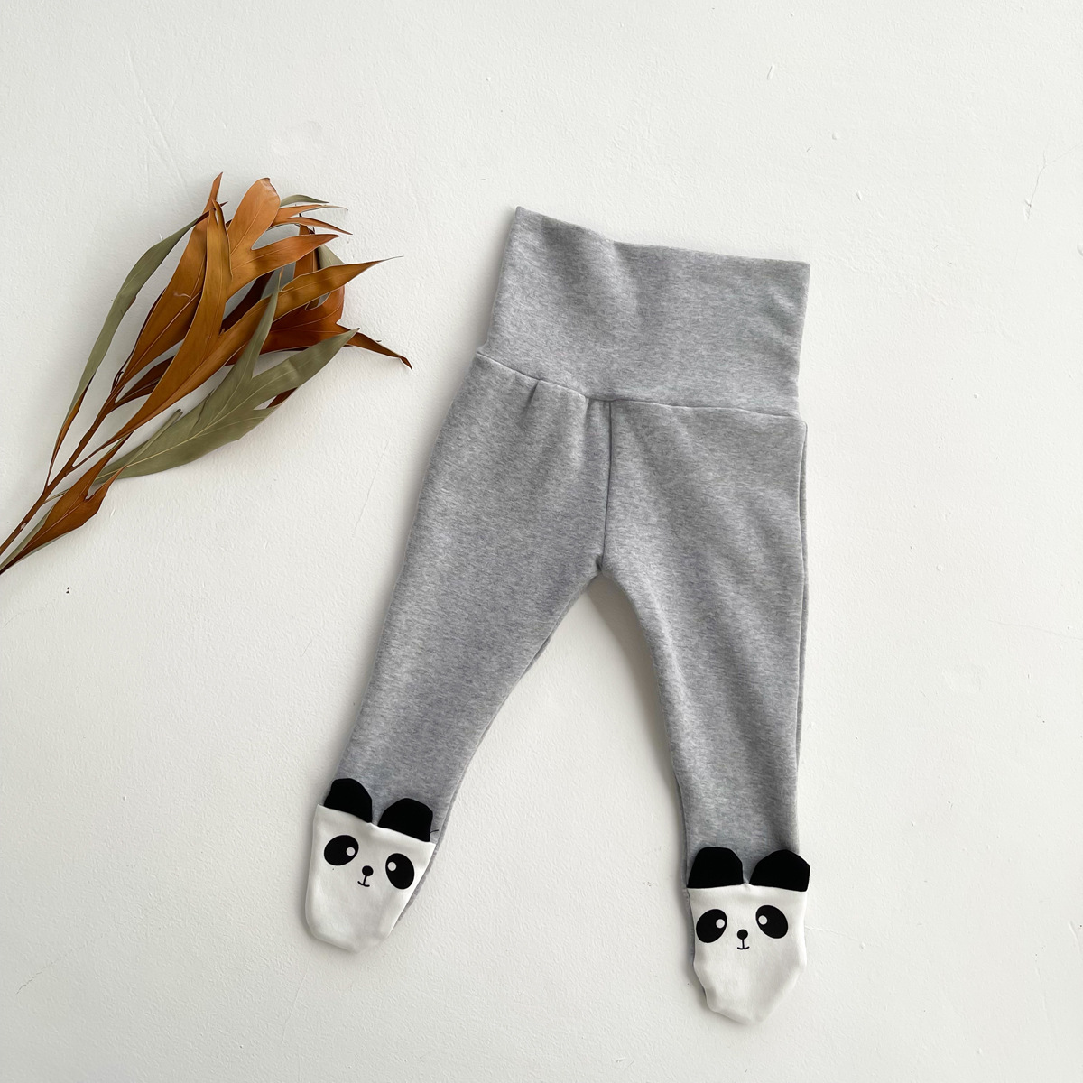 2022 Lente Baby Kleding Cartoon Stijl Legging Voor Meisjes Koreaanse Baby Jongens Leggings Hoge Taille: GRAY / 90cm for 2T