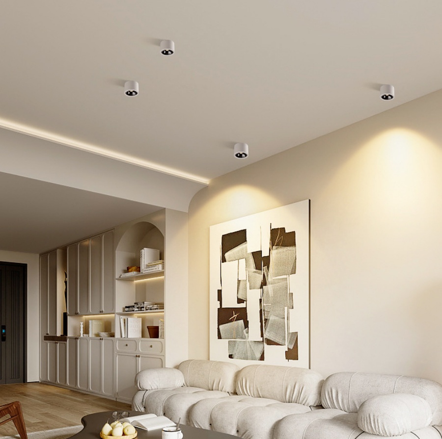ledet justerbar vinkel liten bakke hjem stue innendørs ultratynn tak downlight antirefleks dimbar 7w 12w ledet søkelyset