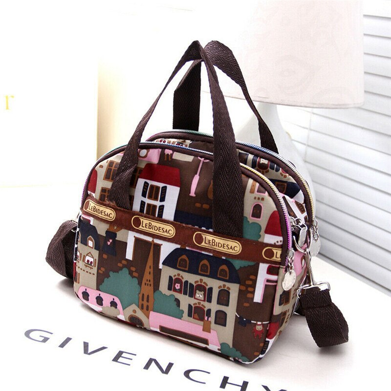 12 Colors Women Multi Pocket Handbag Ladies Hobo Bags Shoulder Bag Colorful Totes: B