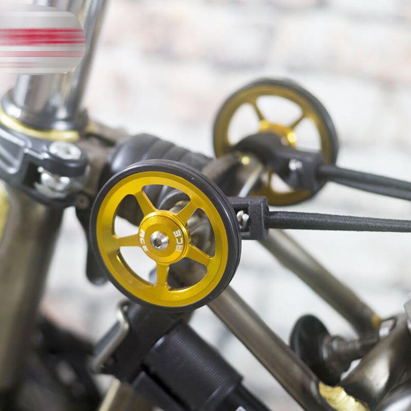 Aceoffix Easy Wheels Easywheel & Titanium Bolts For Brompton Folding Bike Dino Kiddo bike Alloy Super Lightweight wheels 2pcs