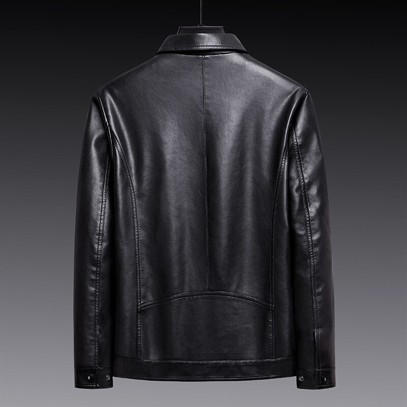Mannen Jassen Kleding Lente 2022 Oversized Jas Trend Losse Toevallige Pu Leren Jas Jas Mannen Rits Revers Jassen kleding