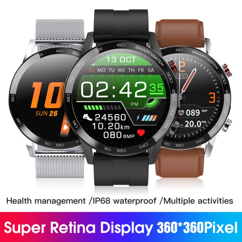 Nuovo Microwear L16 Astuto Della Vigilanza Degli Uomini di IP68 Impermeabile SmartWatch 360*360 ECG Pressione Sanguigna Frequenza Cardiaca di Sport Fitness Smartwatch