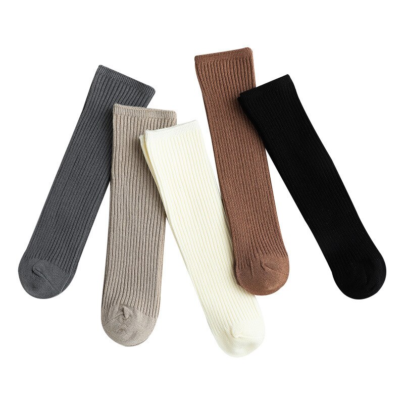 Keine Ferse Kinder Socken für Jungen Mädchen Herbst Winter Baby Socken Baumwolle Kleinkind Hohe Knie Socken Cheaf Zeug Baby Zubehör 0-8Y