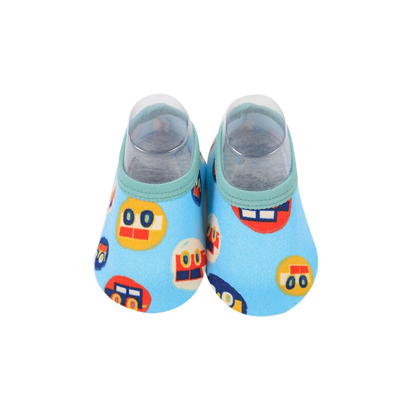 Baby Baby Warm Sokken Antislip Peuter Meisje Jongen Vloer Thuis Schoenen Sokken Katoen Breien Zachte Tong Baby Lopen voet Indoor Sokken: Blue / M for2-3Years