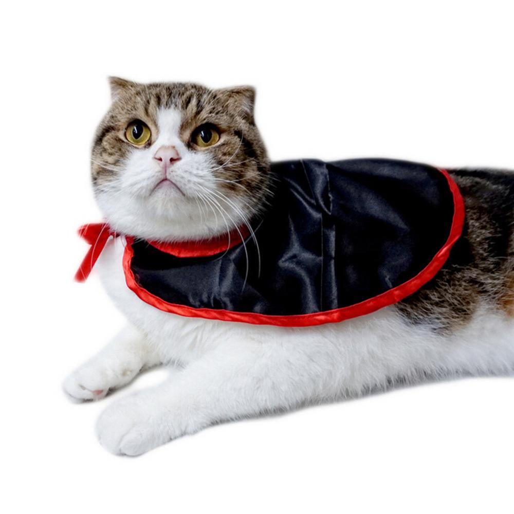 Halloween Huisdier Kat Hond Kostuums Leuke Cosplay Vampier Mantel Cape Cap Heks Cosplay Hoorns Rollenspel Kleding Voor Party # 3F