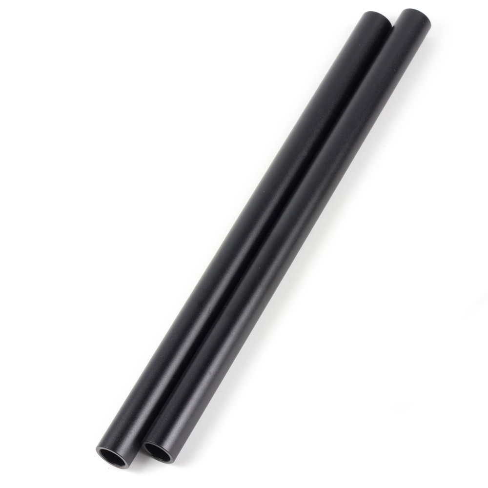 30cm 12" Long Aluminium Metal Diameter 19mm Rod Rail Tube fr Follow Focus 4K HDV Camcorder Rig DSLR Support Camera Studio EVF