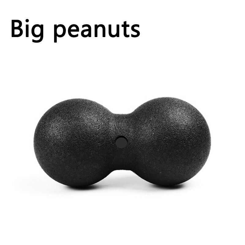 Rodillo de bloque de espuma para Yoga, juego de pelota de cacahuete negra para deportes de ocio, Bola de masaje de acupuntura, Bola de Fascia para relajarse, todo el cuerpo: Big peanut ball