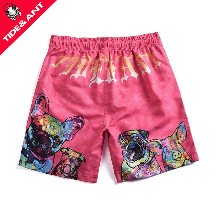 Hond Varken Print Mannen Strand Shorts Zomer Zwembroek Sport Bermuda Surf Boardshorts Trekkoord Badmode Mannen Korte De Bain