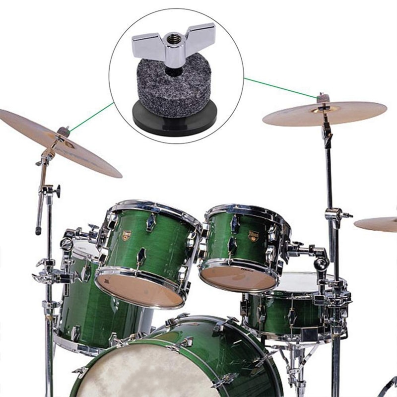 21 Pieces Replacement Accessories Cymbal Stand Sleeves Cymbal Felts With Washer &amp; Base Wing Nuts Replacement For Drum Set