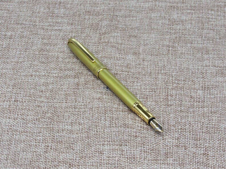 Lyx diamant hatt färg skolan student kontor 0.38mm nib fontäner: Guld-