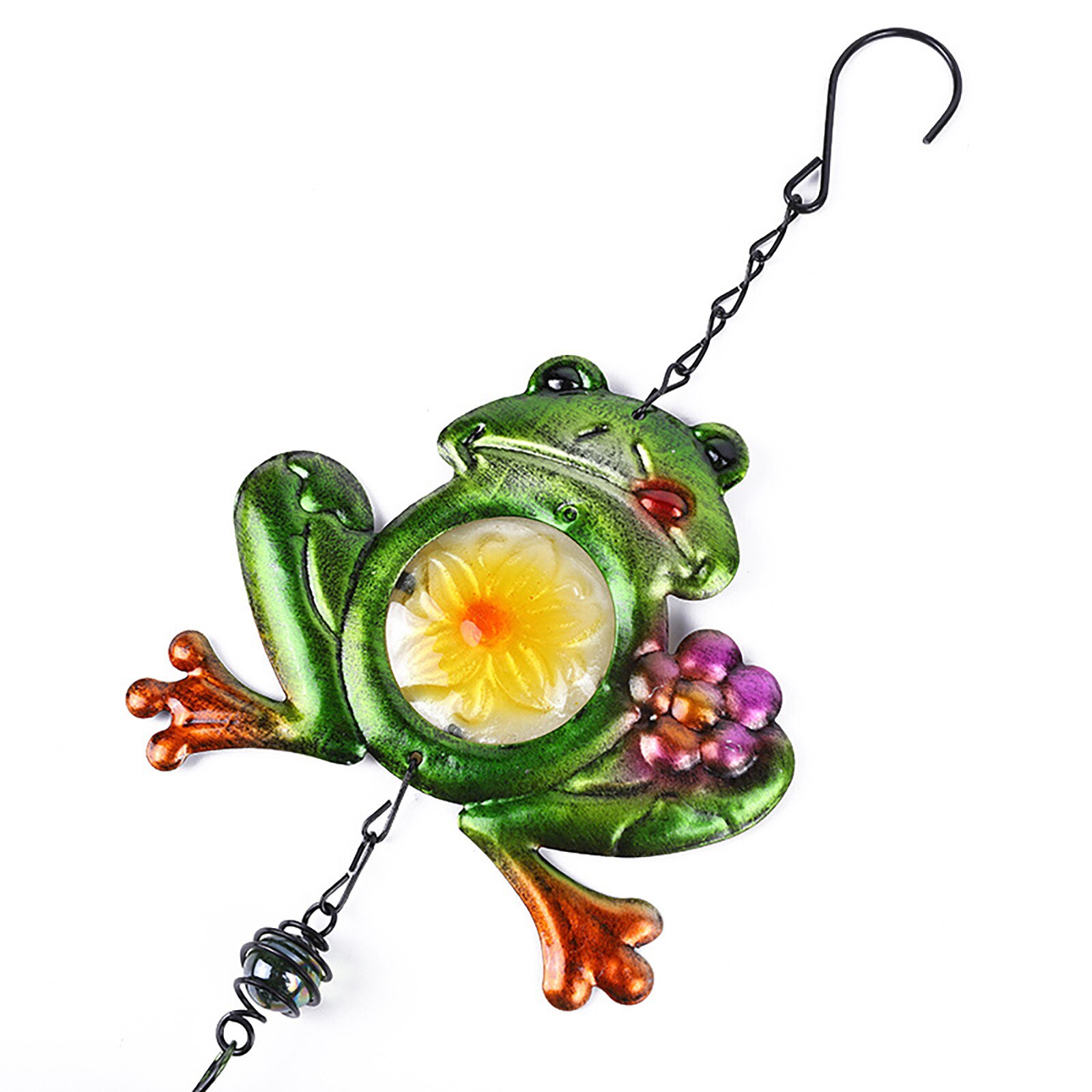 Wind Chime Exquisite Lovely Portable Garden Decoration Frog Wind Chime Garden Pendant For Courtyard Wind Chime