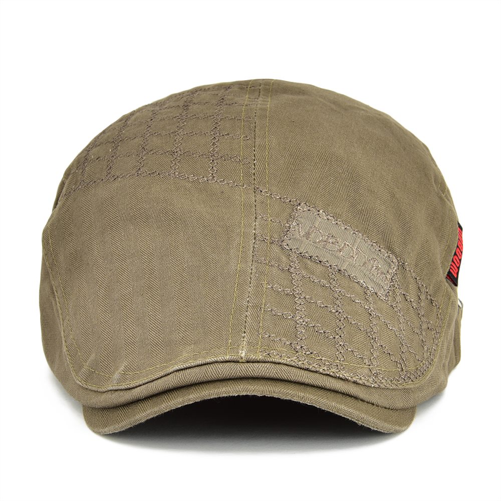 VOBOOM – casquette de Golf en coton pour hommes, chapeau plat de livreur de journaux, rétro, béret Gatsby, ajustable, printemps automne 100
