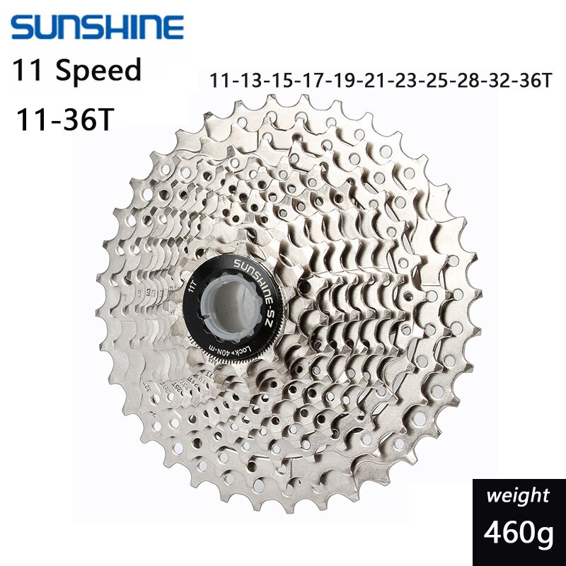 Sunshine 11 speed freewheel mtb mountainbike cykel kassette svinghjul 36/40/42/46/50t: 11 hastighed 11-36t