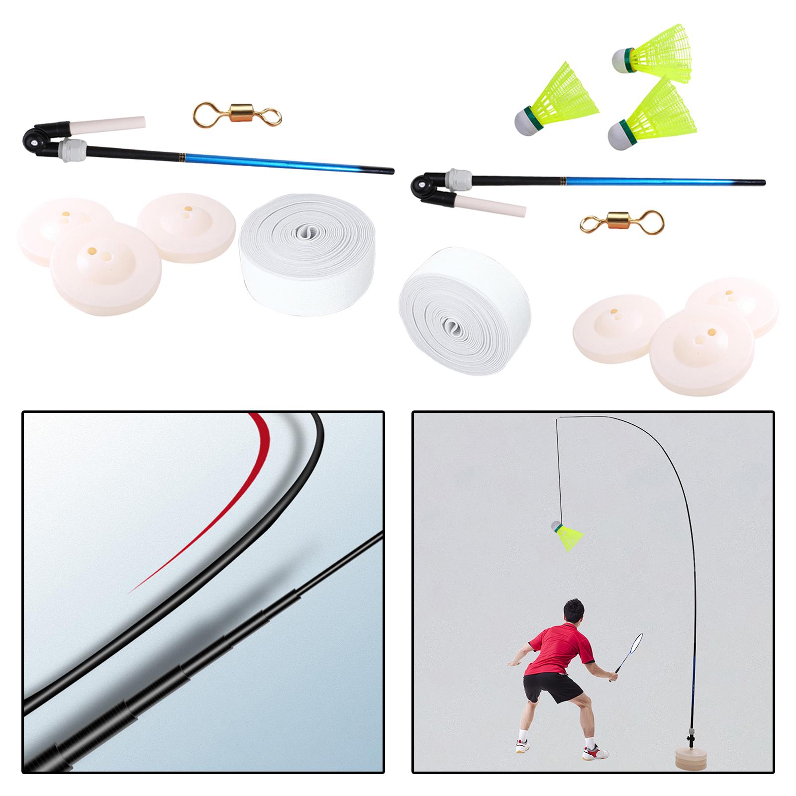 Badminton Self Training Device Single Practice Badminton Trainer Outdoor