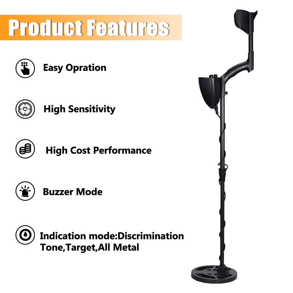 KKMOON Portable Underground Metal Detector Underwater Pinpointer High Sensitivity Jewelry Gold Treasure Detector