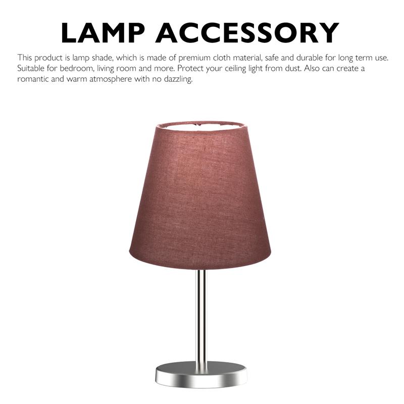 Cubierta de lámpara de tela, accesorio de lámpara de pared, cubierta antipolvo, pantalla de tela, accesorios de iluminación, 1 ud.