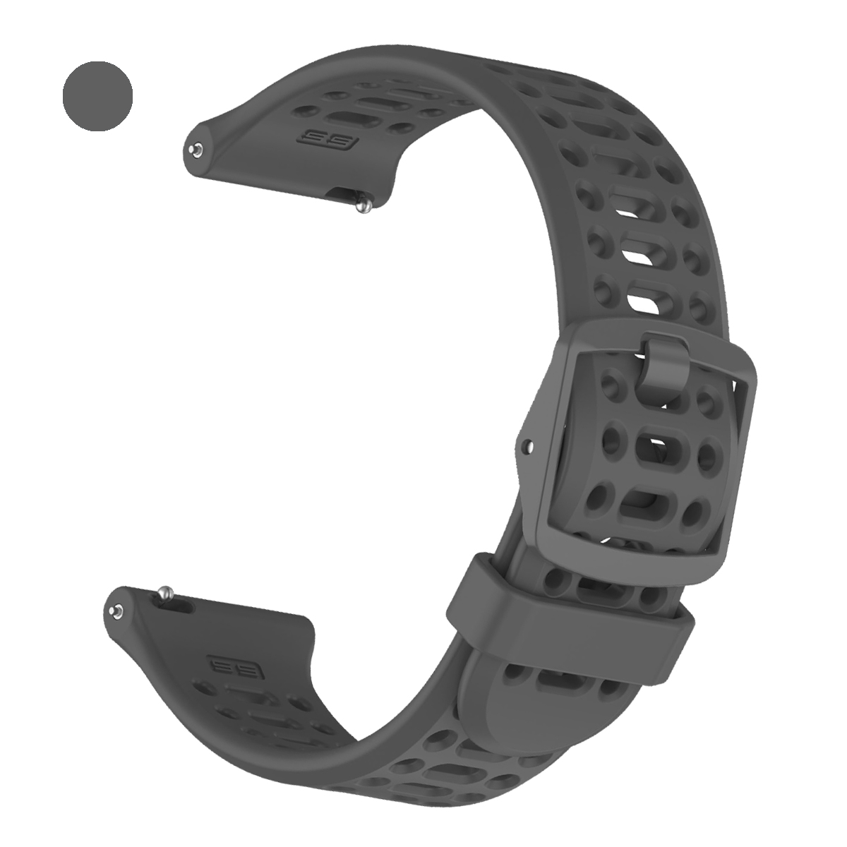 22mm horlogebandje voor ticwatch pro 3 ultra gps/lte, zacht bandje voor ticwatch pro 3 gtx gtw  e2 s2, vervangende armband.: Grijs