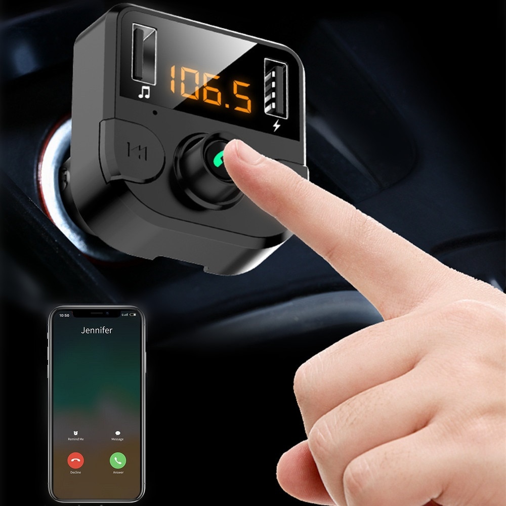 Auto Fm Sender Bluetooth 5,0 Auto Mp3 Modulator Spieler Adapter Für Nissan Qashqai Almera Juke Tiida X-Pfad Hinweis primera J11