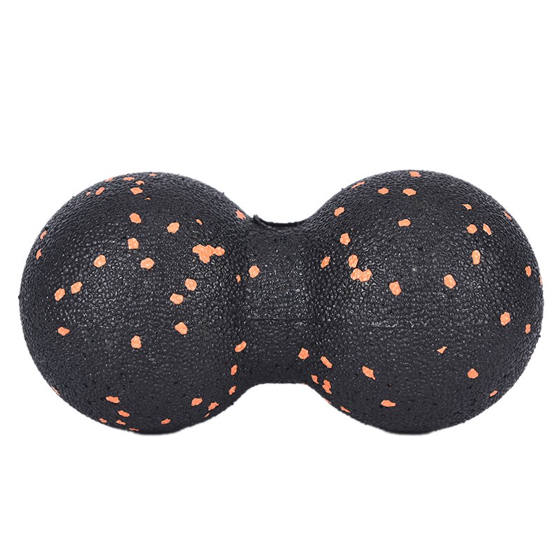 Yoga trening lindre smerte peanøtt massasje ball massasje ball fitness fascia roller pilates yoga roller 8 cmx 16cm: Oransje