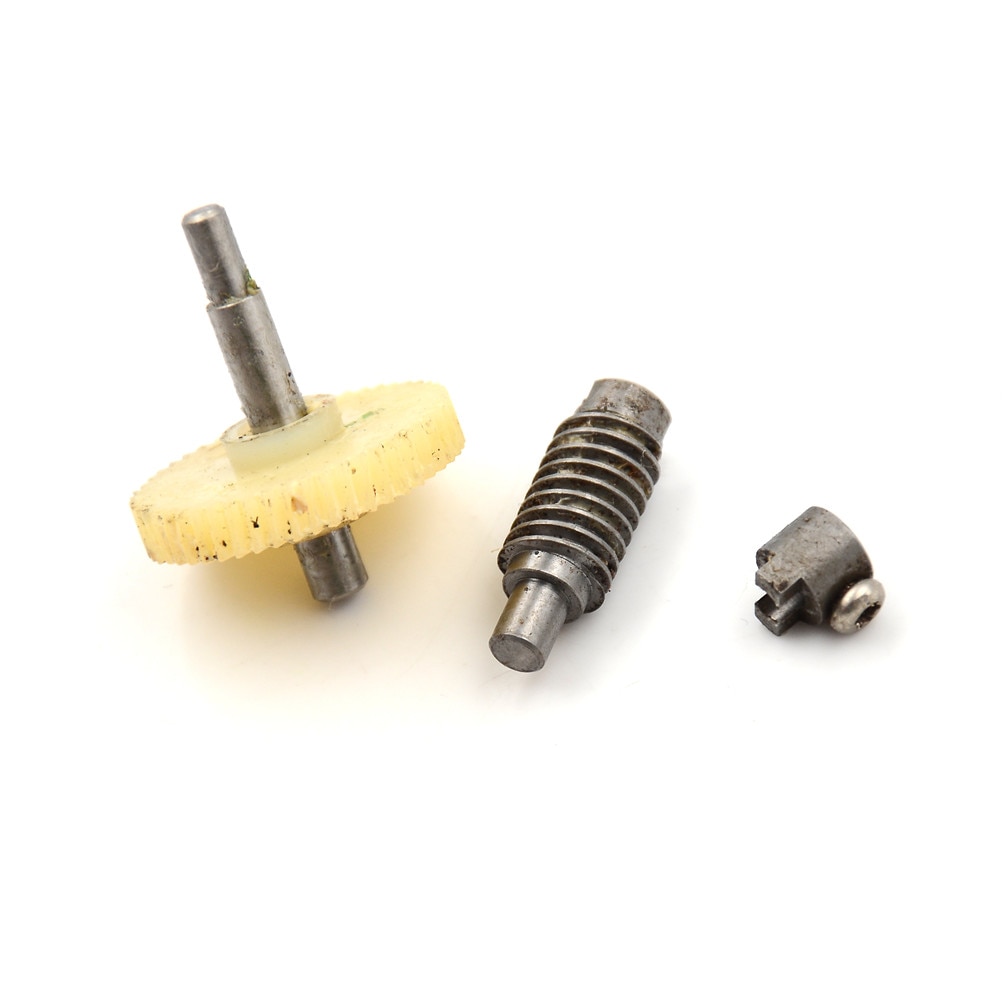 1Set Plastic Worm Reduction Gear Set Metal Wheel Speed Reducer Gearset For DIY Accessory