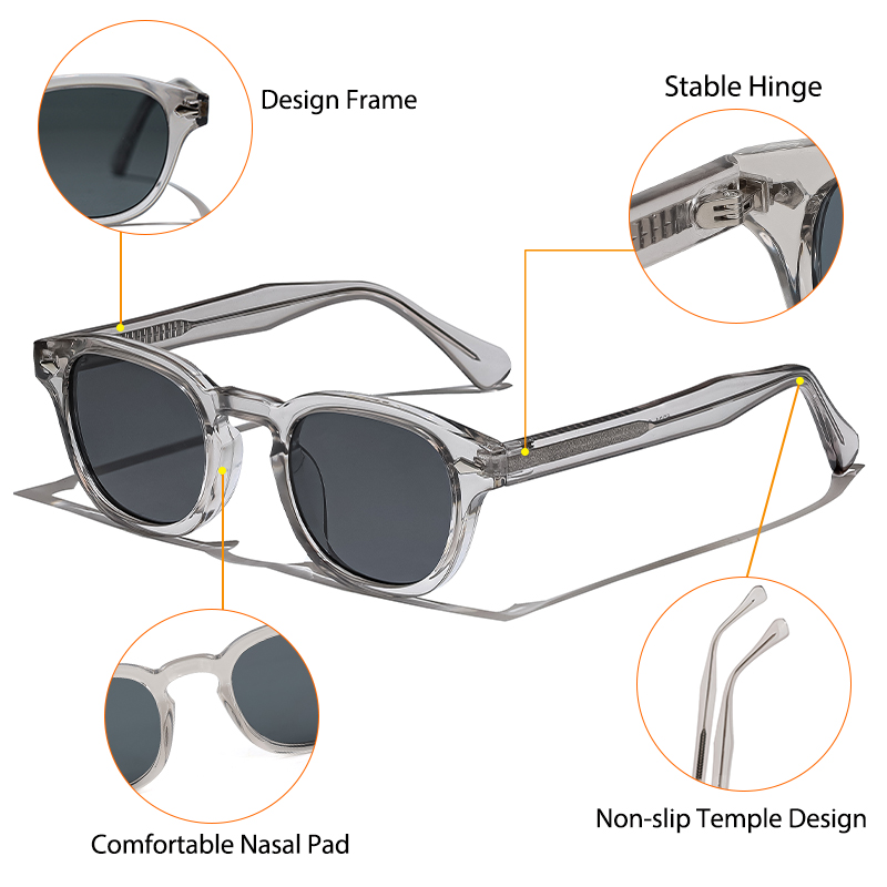 CATERSIDE, gafas de sol redondas Retro para hombre, gafas de sol Punk con Pin de ácido propiedónico, gafas de sol de lujo para mujer, gafas deportivas de ocio para UV400