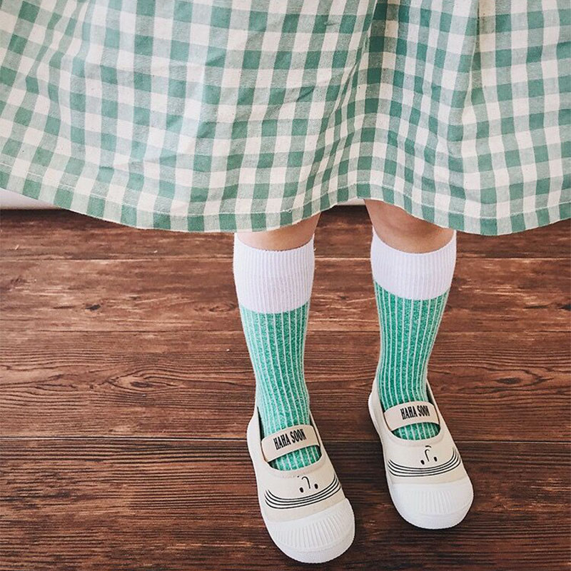 Kids Summer Tube Socks European American Style Socks Children Boys Girls Striped Tube Socks