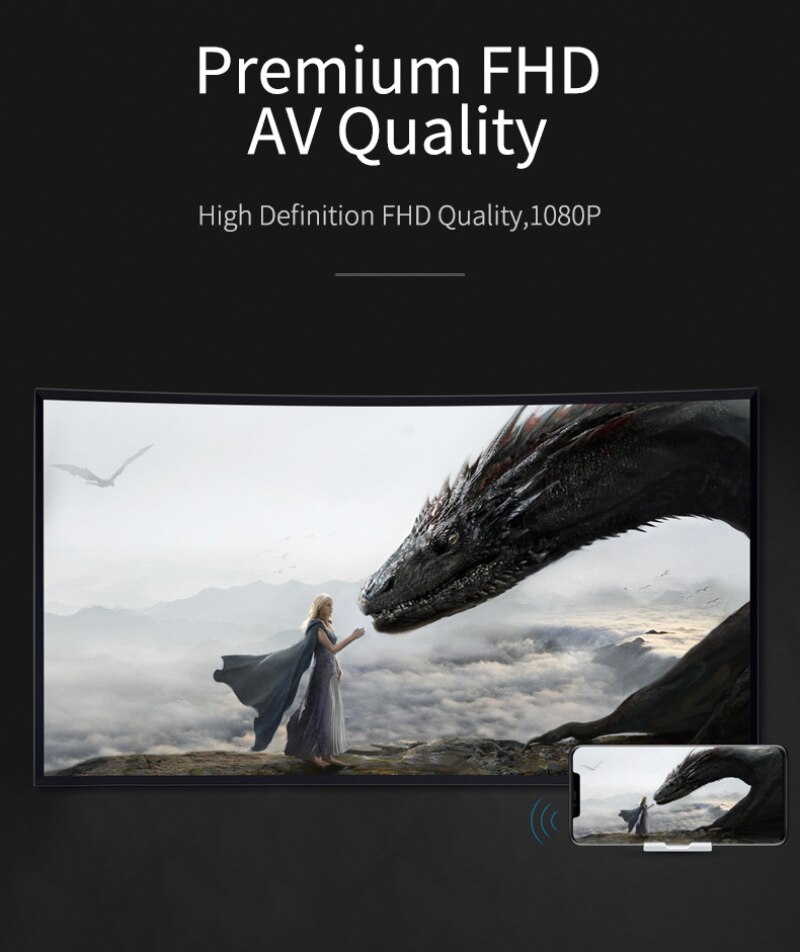 Wireless with screen device Smart phone wireless HDMI high-definition screen projector Facilitate your home life