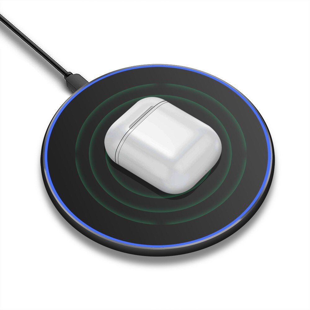 FDGAO Qi Wireless Charger For iPhone 11 X XR XS 8 Airpods Pro 15W Fast Wireless Charging Pad For Samsung S10 S20 Huawei P40 Pro