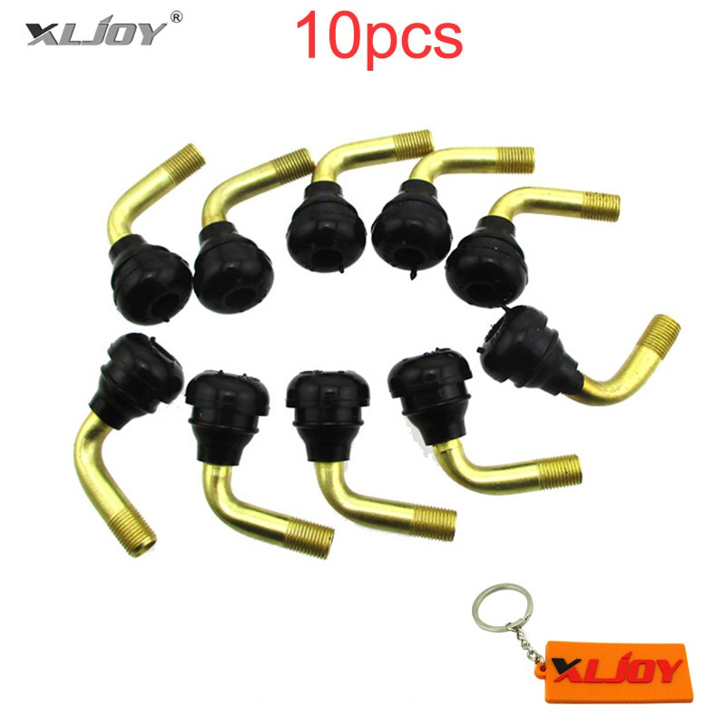 Válvula de neumático sin tubo XLJOY PVR70, tallos de 90 grados, de tracción automática para moto, ciclomotor, ATV, Quad Pit Dirt Bike