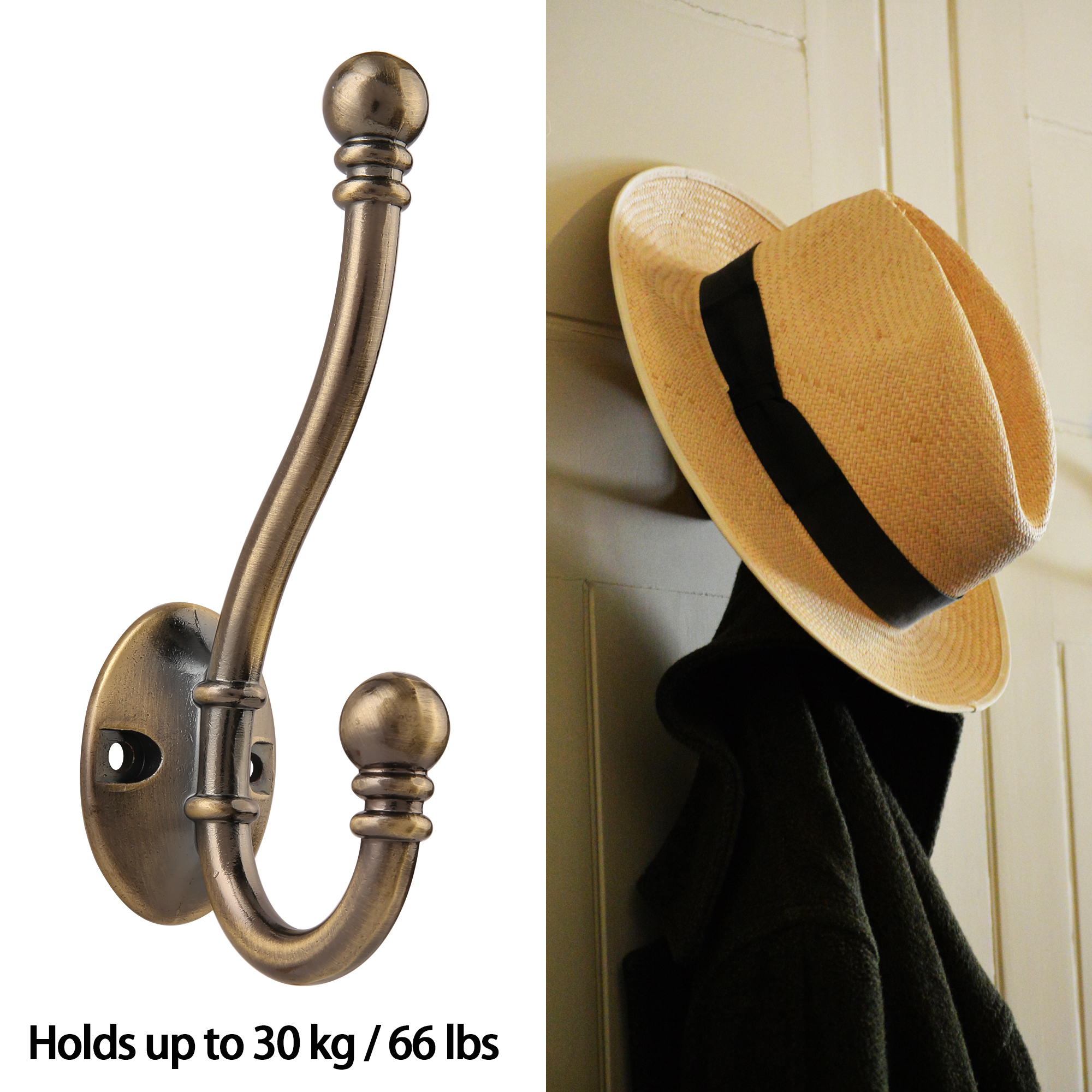 1 gancho para abrigos, ganchos montados en la pared, perchero para ropa, gancho para bata, gancho para muebles de aleación de Zinc para el hogar, abrigos, sombreros, colgador de ropa, llaves de toalla
