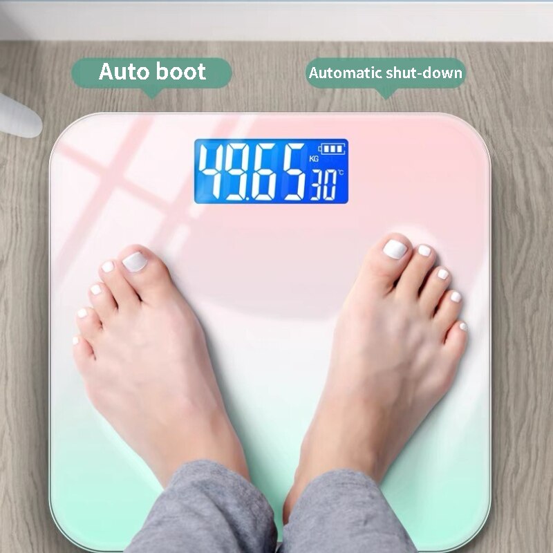 Smart Electronic Scales Bluetooth Mobile Phone Interconnection Bathroom Scales LCD Displays Human Health Monitors