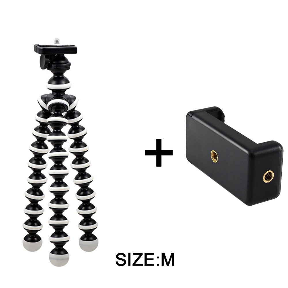 GAQOU M L Size Flexible Tripod Stand Mini Gorillapod Monopod Octopus Tripods for Gopro Digital Camera Canon Nikon Mobile Phone: SET M 2