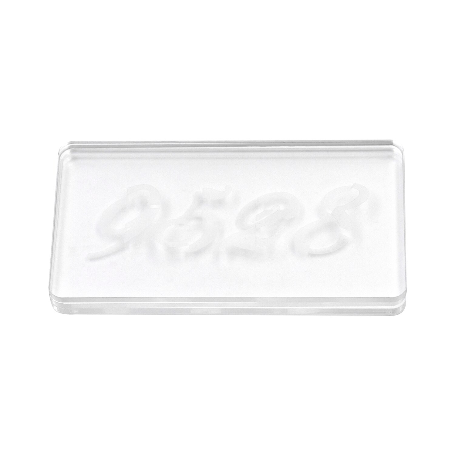 Escape Room Props Acrylic Magic Transparent Cards for Real Life Puzzle Game 4 Card Stack Display Password Clues Player Adventure